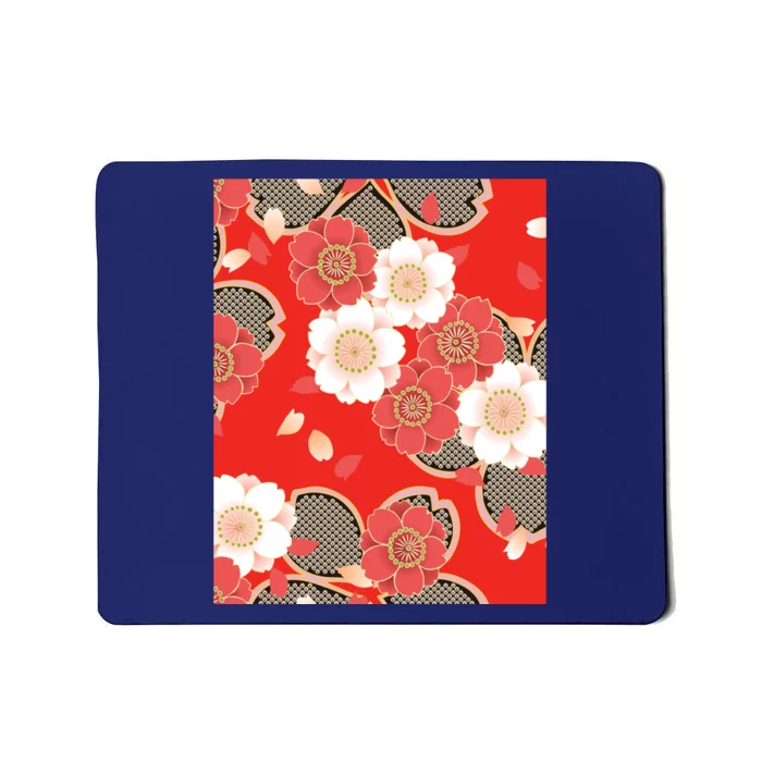 Vintage Japanese Wedding Kimono Pattern Mousepad