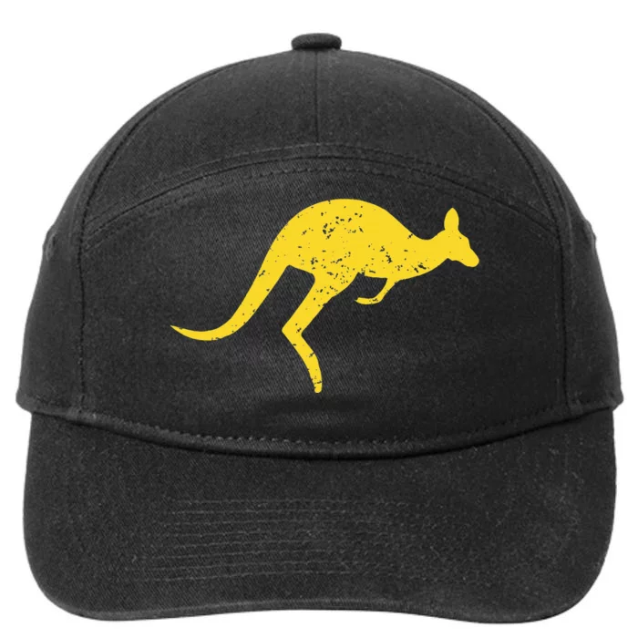 Vintage Kangaroo Australia Aussie Roo Kangaroo 7-Panel Snapback Hat