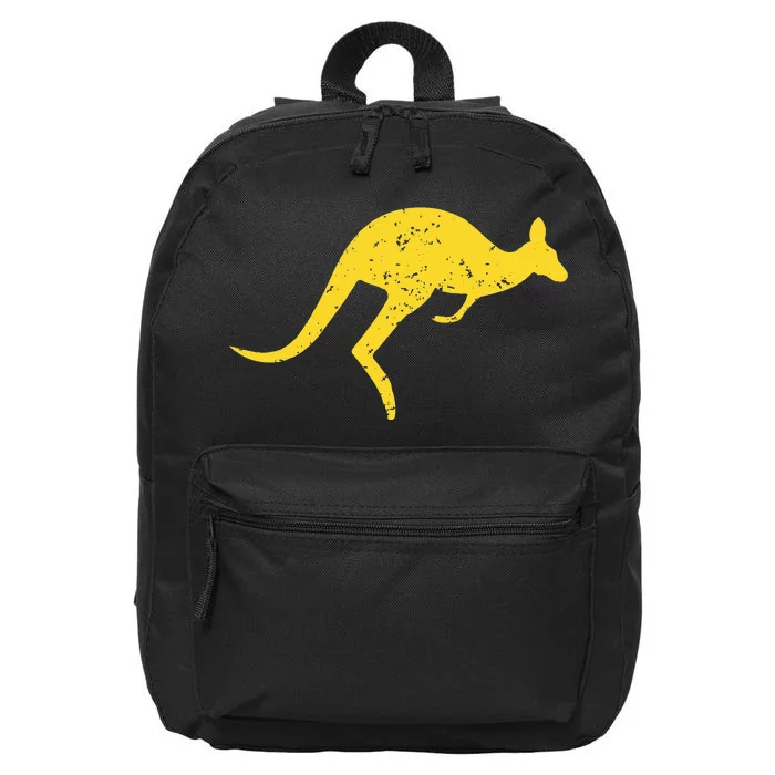 Vintage Kangaroo Australia Aussie Roo Kangaroo 16 in Basic Backpack