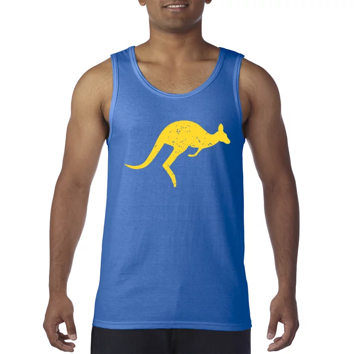 Vintage Kangaroo Australia Gift Aussie Roo Kangaroo Gift Tank Top