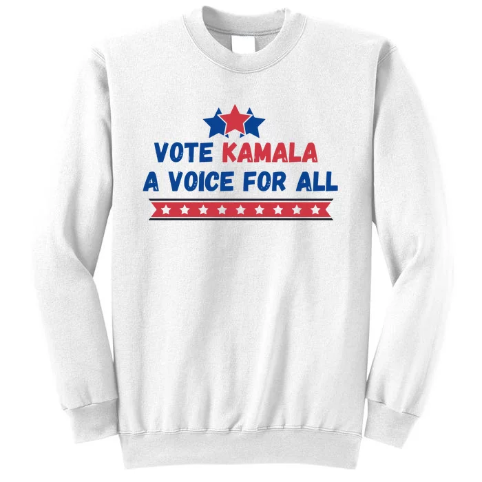 Vote Kamala A Voice For All Support For Harris And Democrats 2024 Sweatshirt