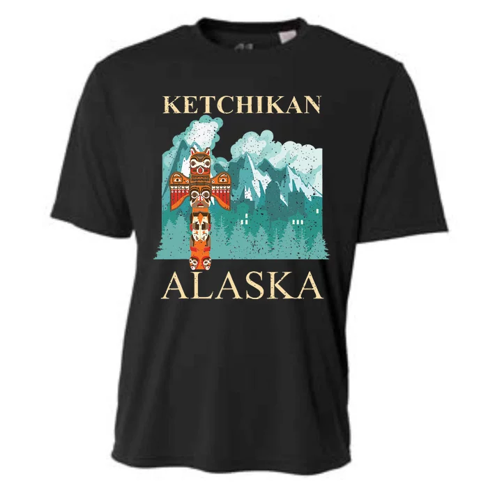 Vintage Ketchikan Alaska Native American Indian Cooling Performance Crew T-Shirt