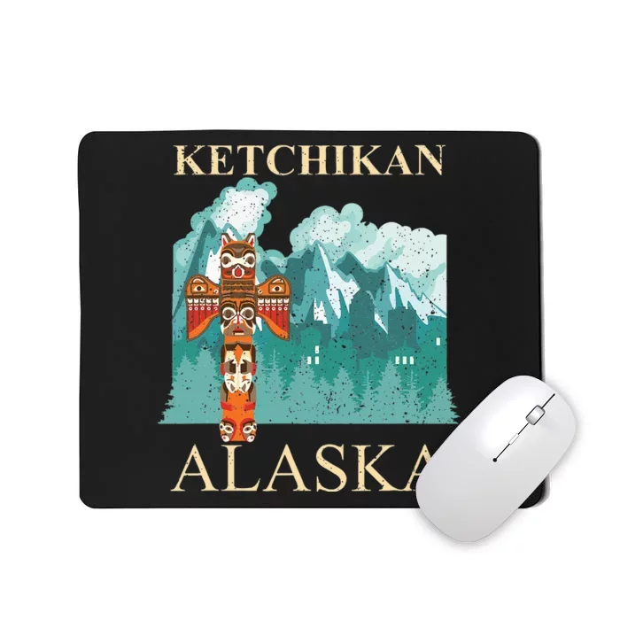 Vintage Ketchikan Alaska Native American Indian Mousepad