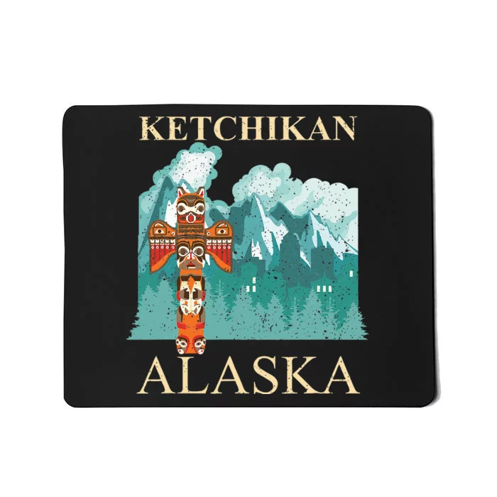 Vintage Ketchikan Alaska Native American Indian Mousepad