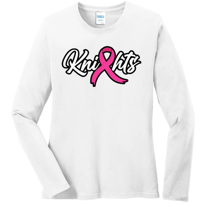 Vcs Knights Breast Cancer Awareness Ladies Long Sleeve Shirt