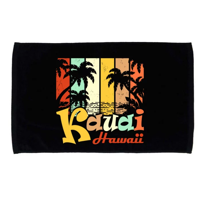 Vintage Kauai Beach Hawaii Surf Hawaiian Surfing 70S Gift Microfiber Hand Towel