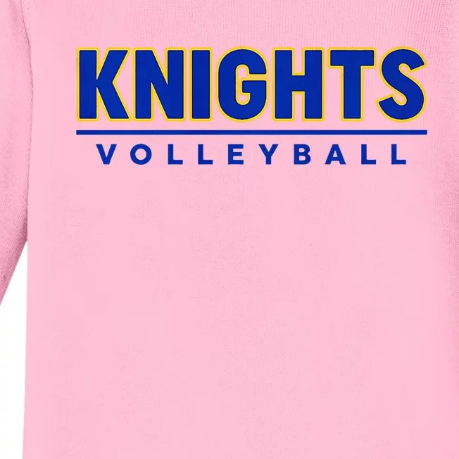 Vcs Knights Block Volleyball Premium Baby Long Sleeve Bodysuit