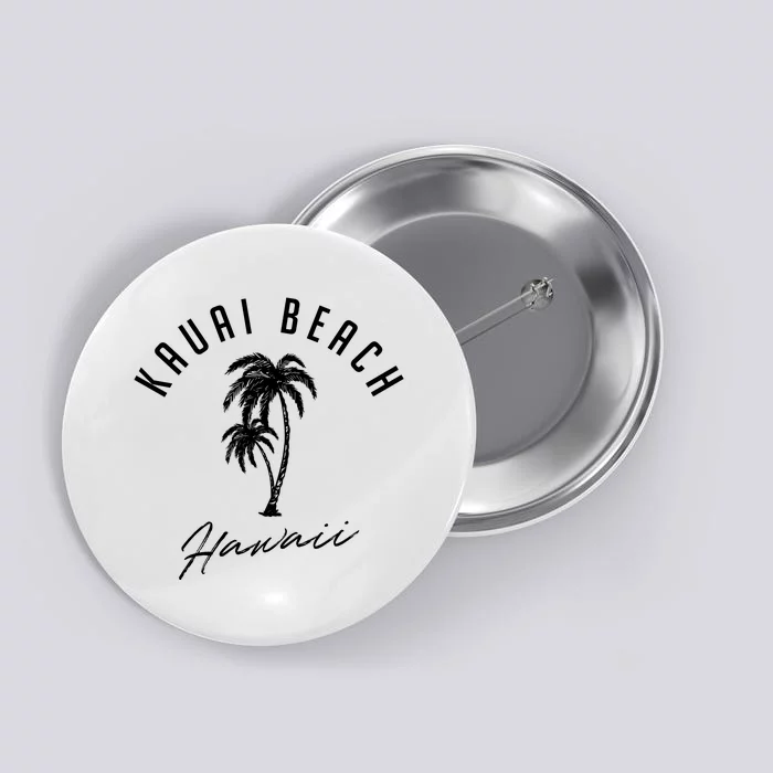 Vintage Kauai Beach Hawaii Button