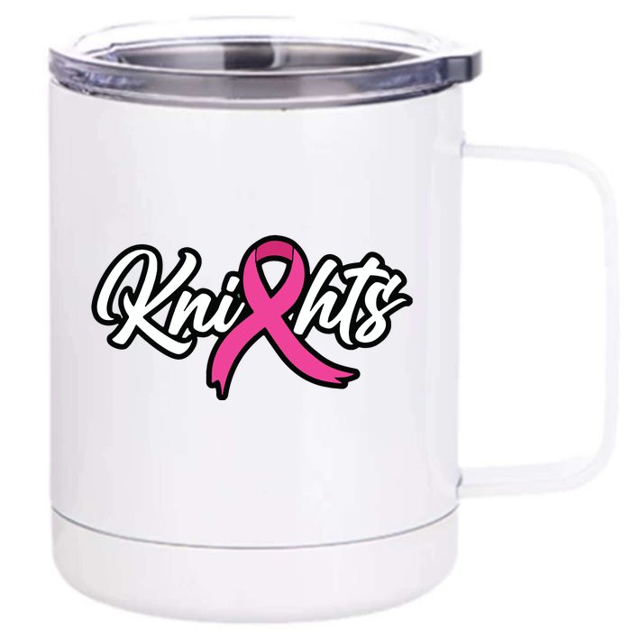 Vcs Knights Breast Cancer Awareness Front & Back 12oz Stainless Steel Tumbler Cup