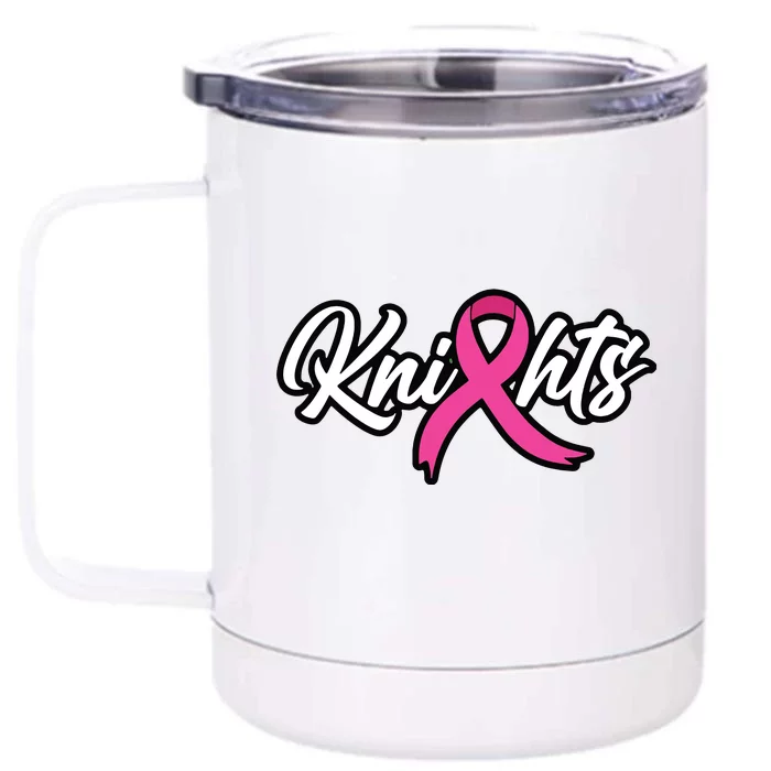 Vcs Knights Breast Cancer Awareness Front & Back 12oz Stainless Steel Tumbler Cup