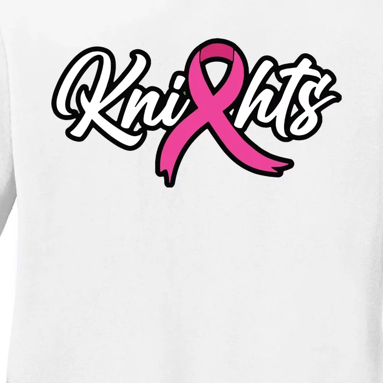 Vcs Knights Breast Cancer Awareness Ladies Long Sleeve Shirt