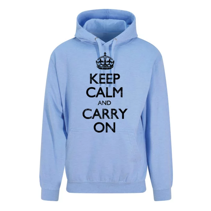 Vintage Keep Calm And Carry On Great Gift Unisex Surf Hoodie