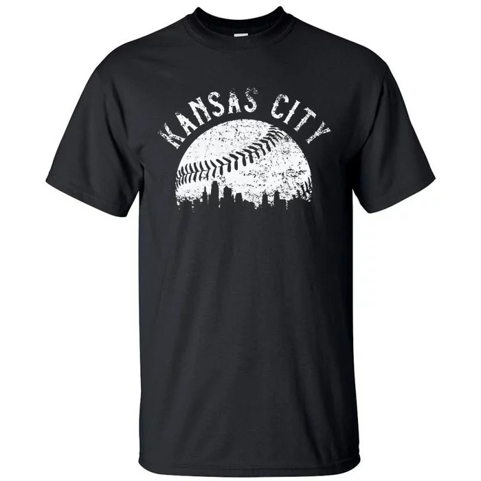 Vintage Kansas City Missouri Skyline Apparel Tall T-Shirt