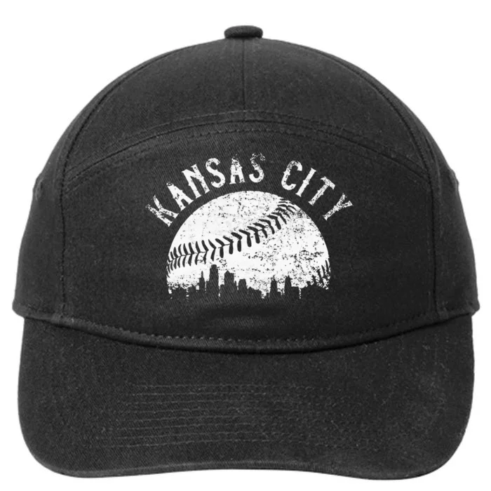 Vintage Kansas City Missouri Skyline Apparel 7-Panel Snapback Hat