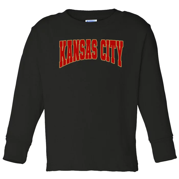 Vintage Kansas City K.C. Toddler Long Sleeve Shirt