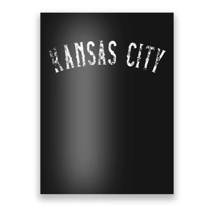 Vintage Kansas City Text Apparel Kc Poster