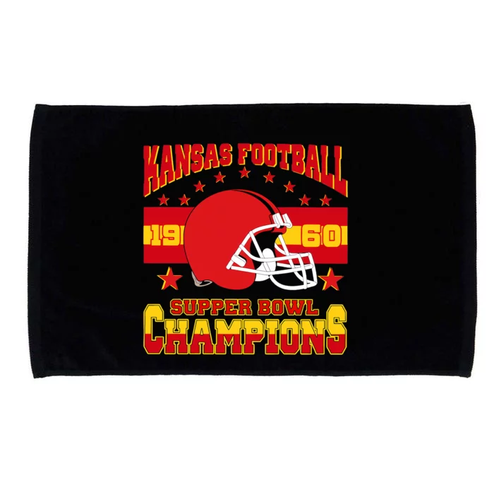 Vintage Kansas City Football Champion Kansas Football Champs Microfiber Hand Towel