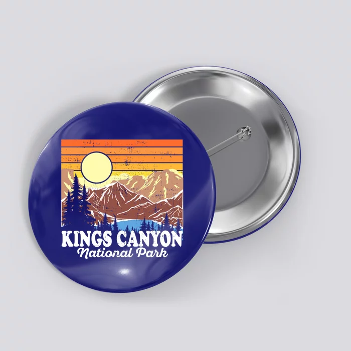 Vintage Kings Canyon National Park Souvenir Gift Button