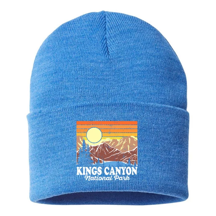 Vintage Kings Canyon National Park Souvenir Gift Sustainable Knit Beanie