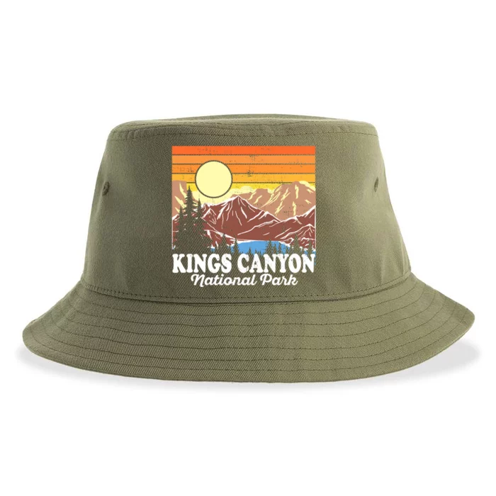 Vintage Kings Canyon National Park Souvenir Gift Sustainable Bucket Hat