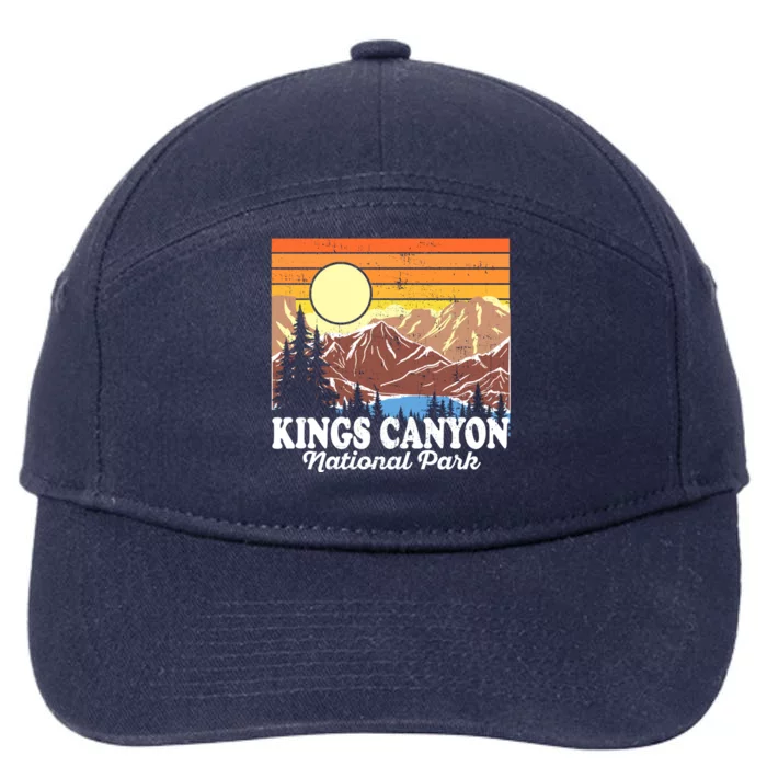 Vintage Kings Canyon National Park Souvenir Gift 7-Panel Snapback Hat