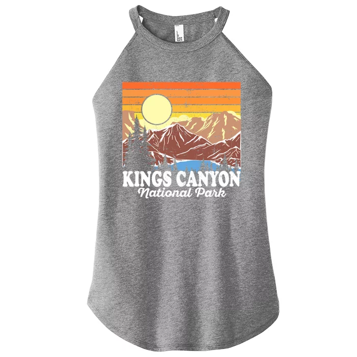 Vintage Kings Canyon National Park Souvenir Gift Women’s Perfect Tri Rocker Tank