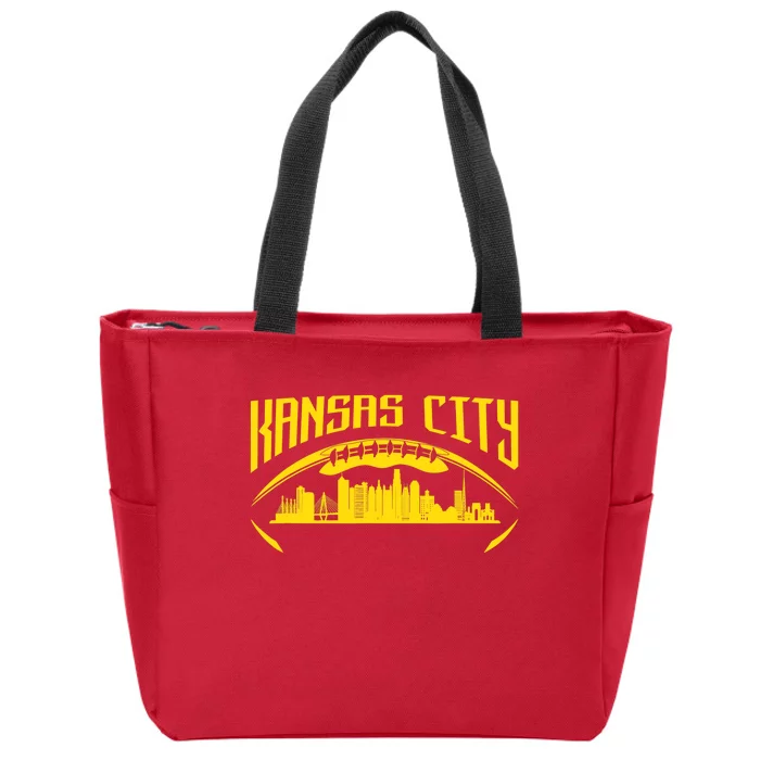 Vintage Kansas City Missouri Retro Style Kansas City Zip Tote Bag