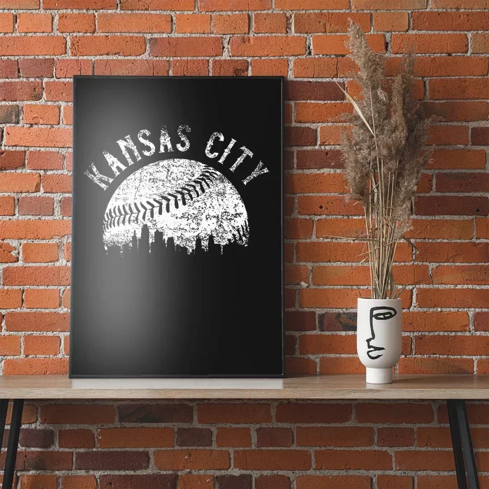 Vintage Kansas City Missouri Skyline Poster