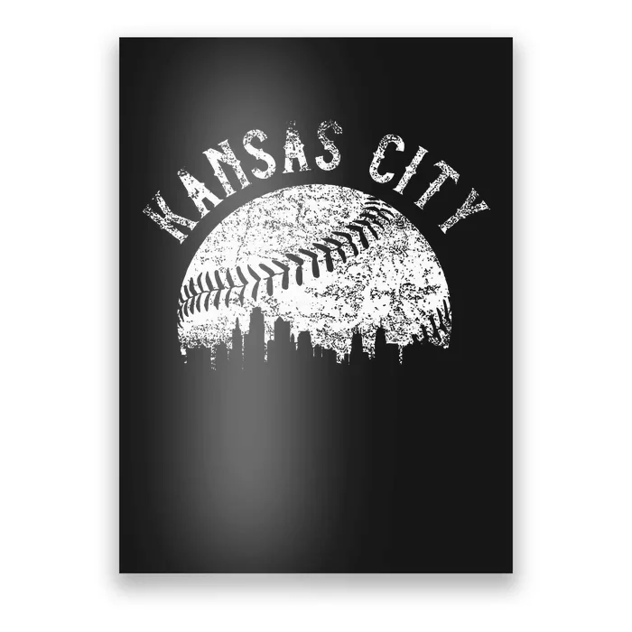 Vintage Kansas City Missouri Skyline Poster