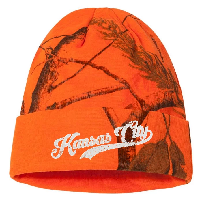 Vintage Kansas City Baseball Kati - 12in Camo Beanie