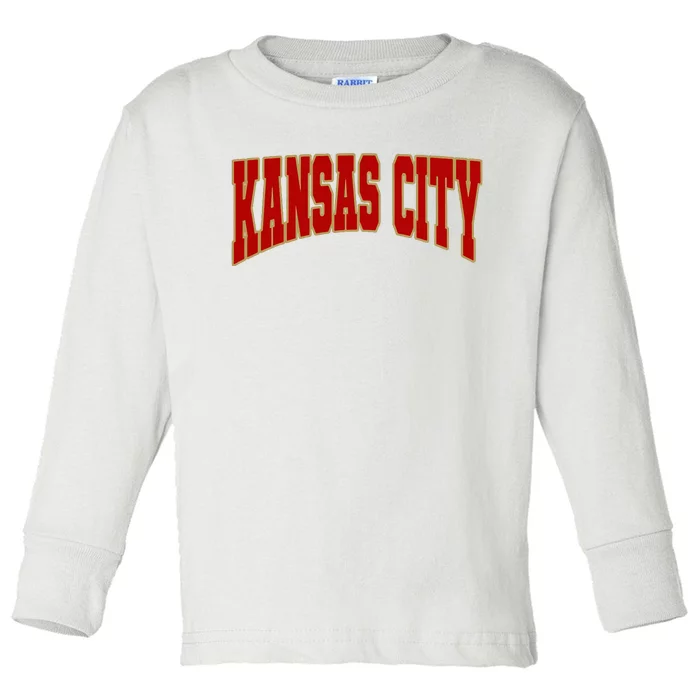 Vintage Kansas City Kc Toddler Long Sleeve Shirt