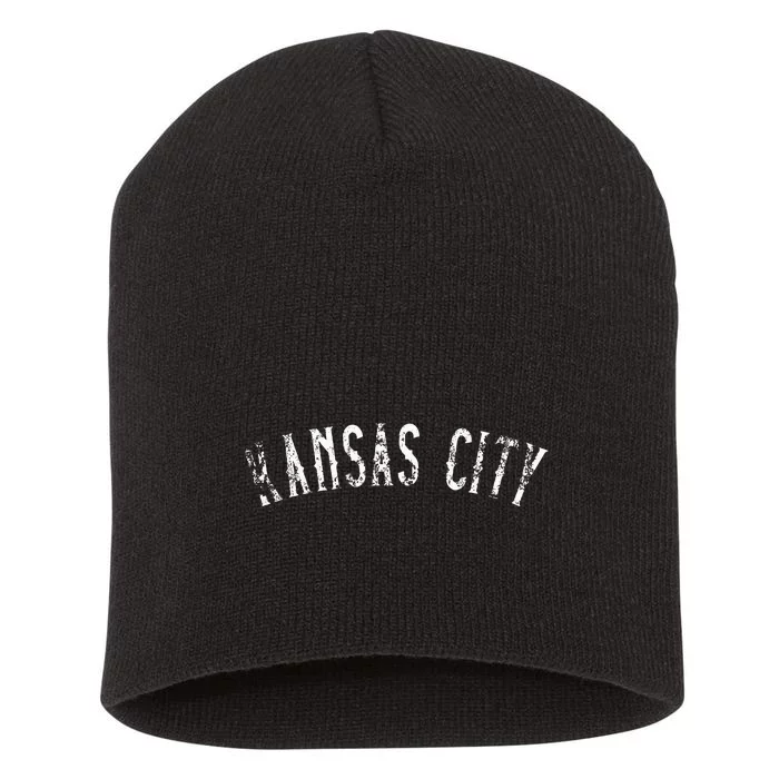 Vintage Kansas City Text Apparel Kc Short Acrylic Beanie