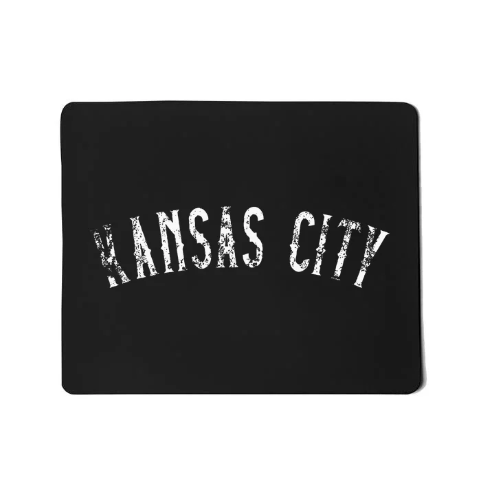 Vintage Kansas City Text Apparel Kc Mousepad