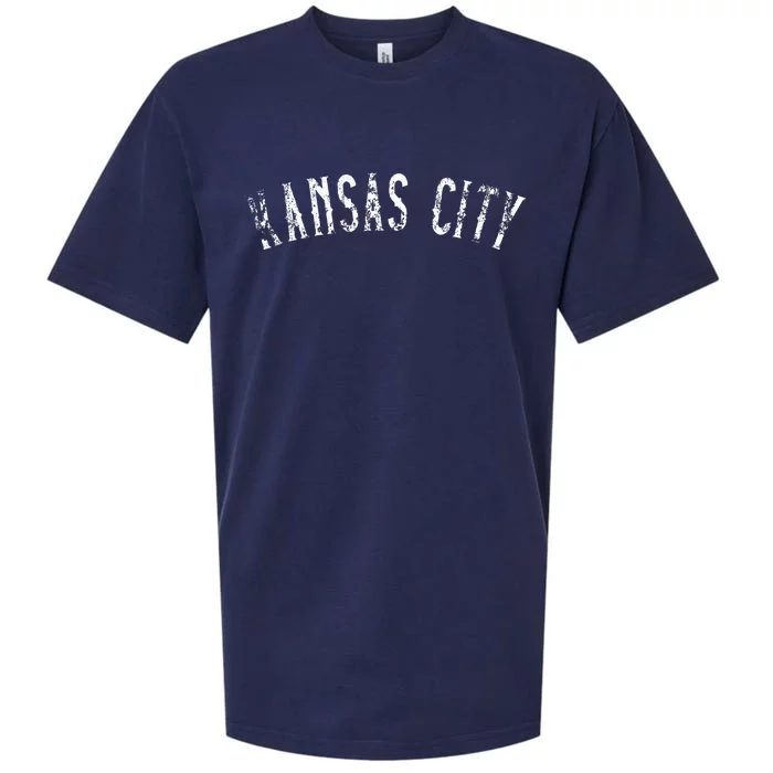 Vintage Kansas City Text Apparel Kc Sueded Cloud Jersey T-Shirt