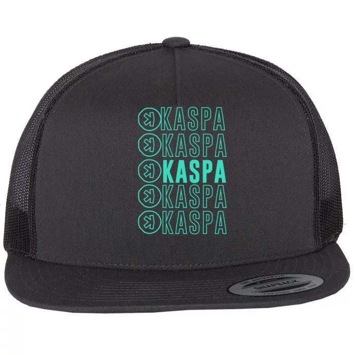 Vibrant Kaspa Crypto Colors Bold Kaspa Miner Kaspa Mining Crypto Bullrun Flat Bill Trucker Hat