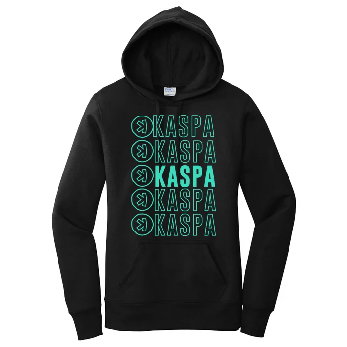 Vibrant Kaspa Crypto Colors Bold Kaspa Miner Kaspa Mining Crypto Bullrun Women's Pullover Hoodie