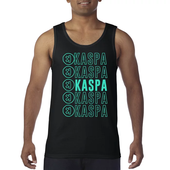 Vibrant Kaspa Crypto Colors Bold Kaspa Miner Kaspa Mining Crypto Bullrun Tank Top