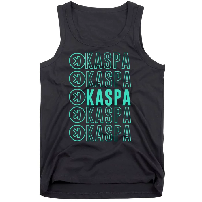 Vibrant Kaspa Crypto Colors Bold Kaspa Miner Kaspa Mining Crypto Bullrun Tank Top