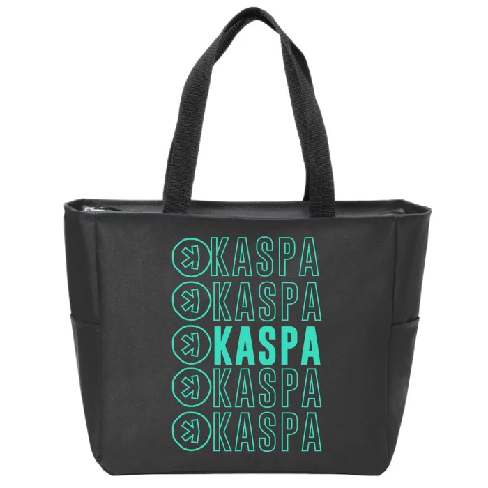 Vibrant Kaspa Crypto Colors Bold Kaspa Miner Kaspa Mining Crypto Bullrun Zip Tote Bag