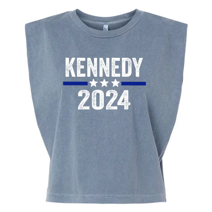 Vote Kennedy For President 2024 Cool Vintage Stars Garment-Dyed Women's Muscle Tee