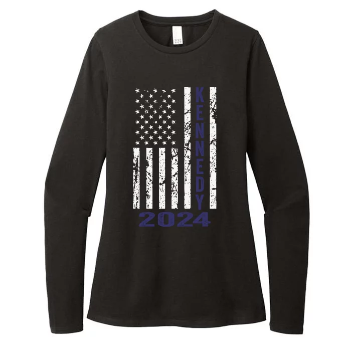 Vote Kennedy For President 2024 Cool Vintage Flag Womens CVC Long Sleeve Shirt