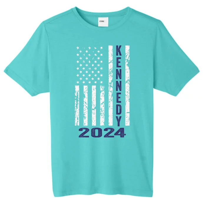 Vote Kennedy For President 2024 Cool Vintage Flag ChromaSoft Performance T-Shirt