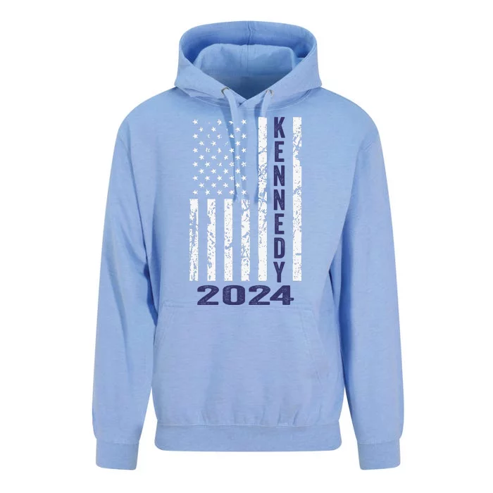 Vote Kennedy For President 2024 Cool Vintage Flag Unisex Surf Hoodie