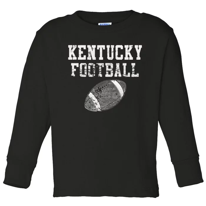 Vintage Kentucky Football Toddler Long Sleeve Shirt