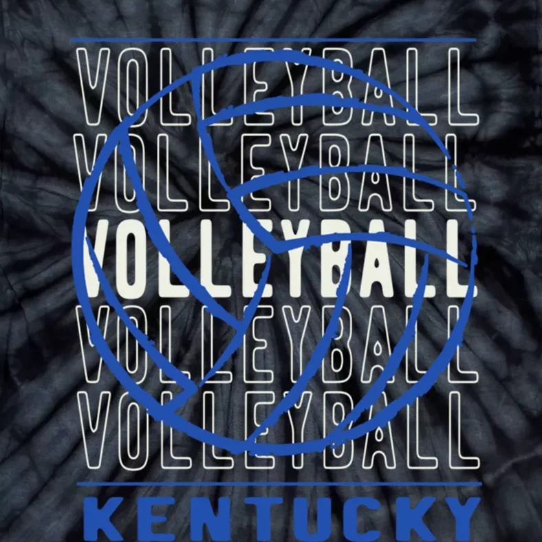 Volleyball Kentucky Gift Tie-Dye T-Shirt