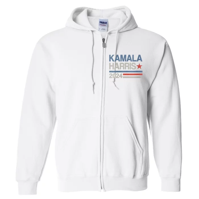 Vintage Kamala Harris 2024 For President Elect 2024 Election Kamalaharris Full Zip Hoodie