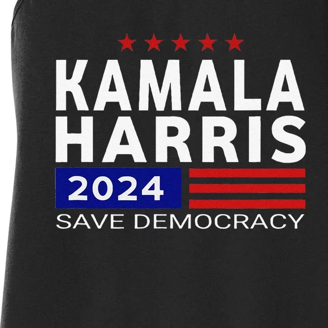 Vote Kamala Harris For Presidential Election 2024 Democratic Women's Racerback Tank