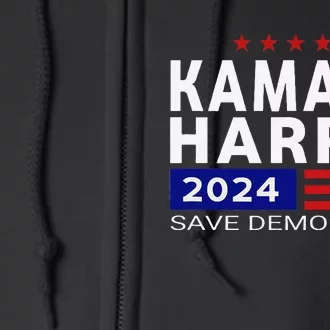 Vote Kamala Harris For Presidential Election 2024 Democratic Full Zip Hoodie