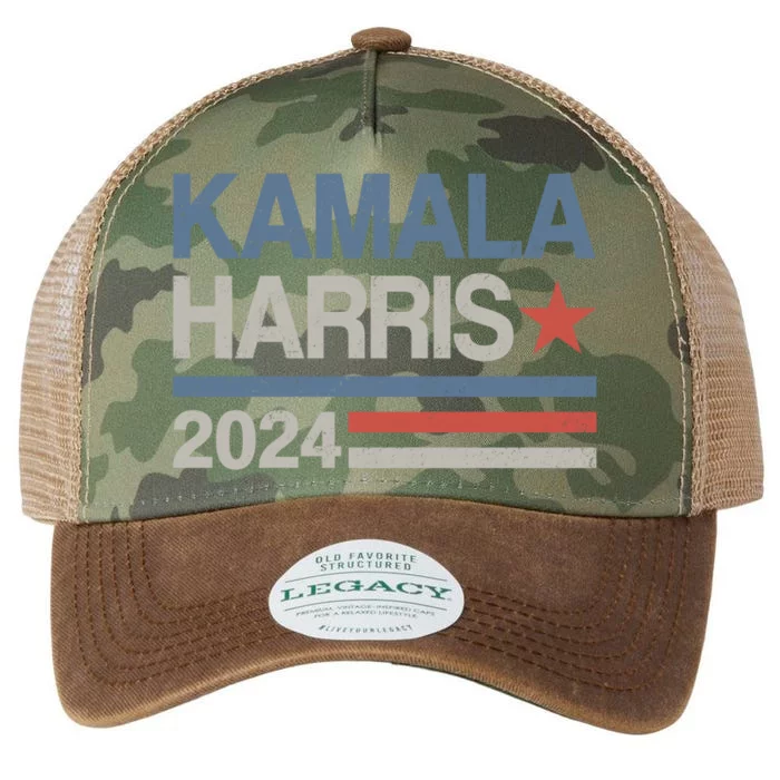 Vintage Kamala Harris 2024 For President Election Campaign Gift Legacy Tie Dye Trucker Hat