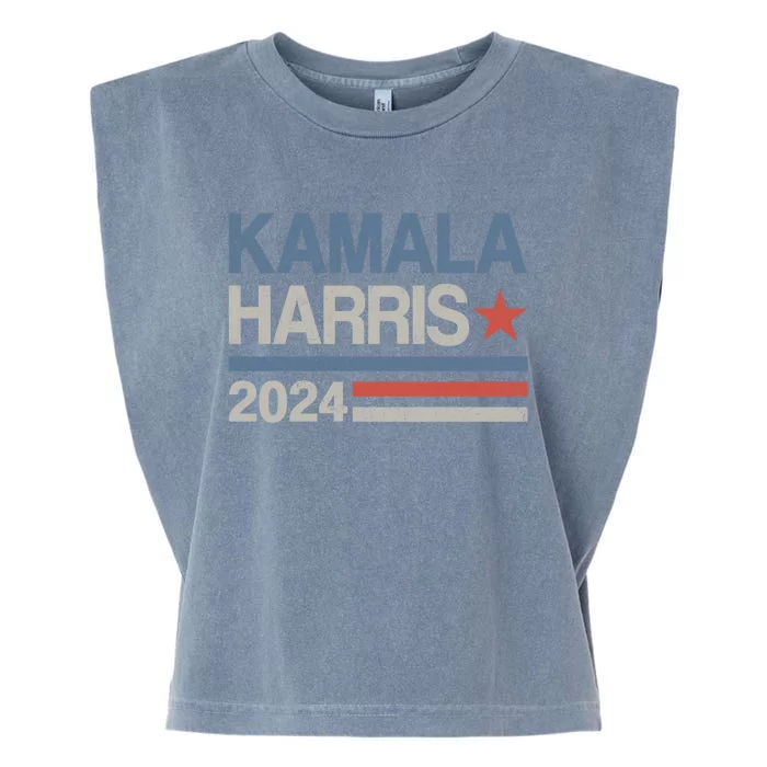 Vintage Kamala Harris 2024 For President Election Campaign Gift Garment-Dyed Women's Muscle Tee